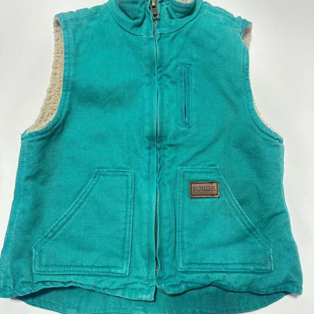 Teal Kids Forge Vest Cotton Lining Small